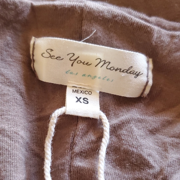 See You Monday Brown Womens Body Con Dress  XS - Picture 2 of 3